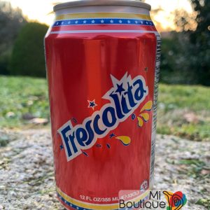 Canette de Frescolita. Boisson gazeuse à base de cola.