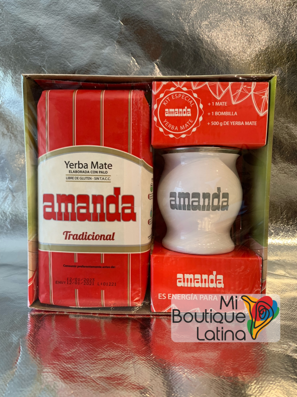 Yerba Mate Amanda Roja KIT - Traditionnel · Mi Boutique Latina