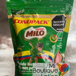 Milo : chocolate en polvo bolsa – 220gr