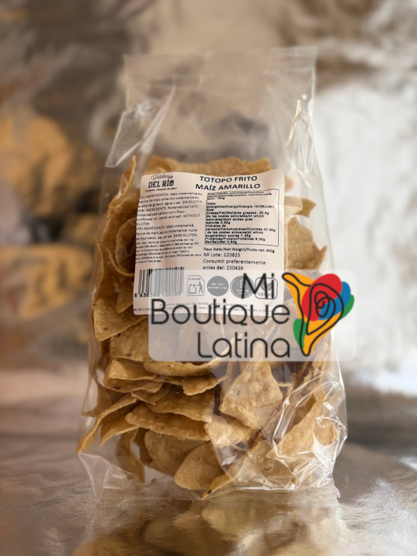 Totopos artesanales amarillos 400gr