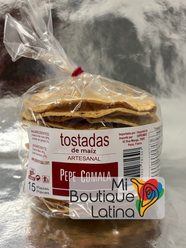 Tostadas Pepe Comala 15 unidades
